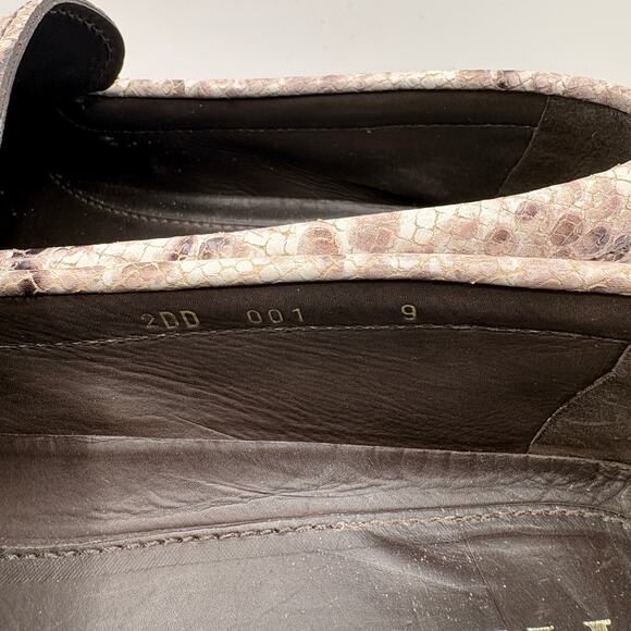 PRADA Driving Moccasin Penny Loafers Snakeskin Python Leather Sz 9/US 10 $995 - Picture 8 of 13